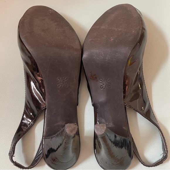 Simply Vera Vera Wang Plumosa Black Peep Toe Heels Women’s Size 8 Summer sandal - Picture 12 of 12